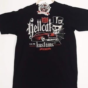 HotRod Hellcat Kustoms graphic tshirt size S